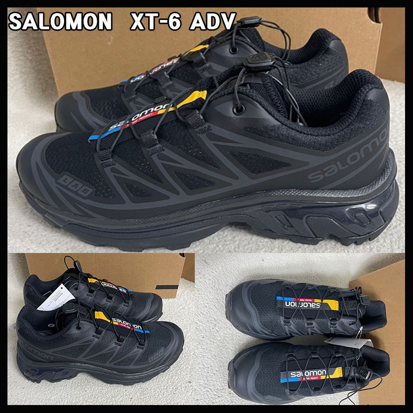 人気 ☆SALOMON☆ XT-6 ADV BLACK / PHANTOM☆ L41086600 (Salomon