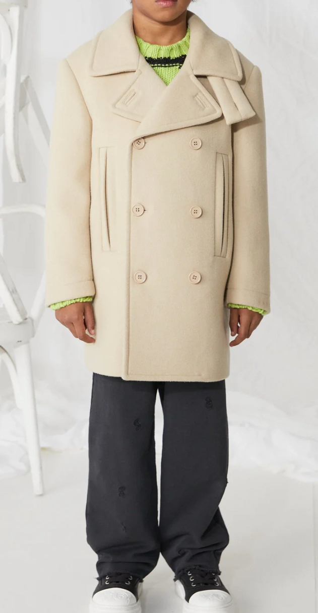 関税無】MM6 MAISON MARGIELA KIDS ダブルブレストコート (MM6 Maison