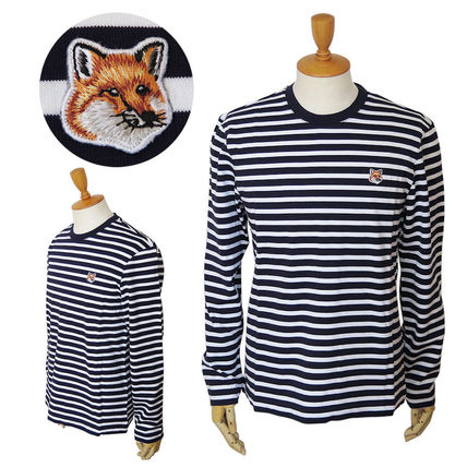 ロゴ ストライプ MAISON KITSUNE(メゾンキツネ) Tシャツ・カットソー