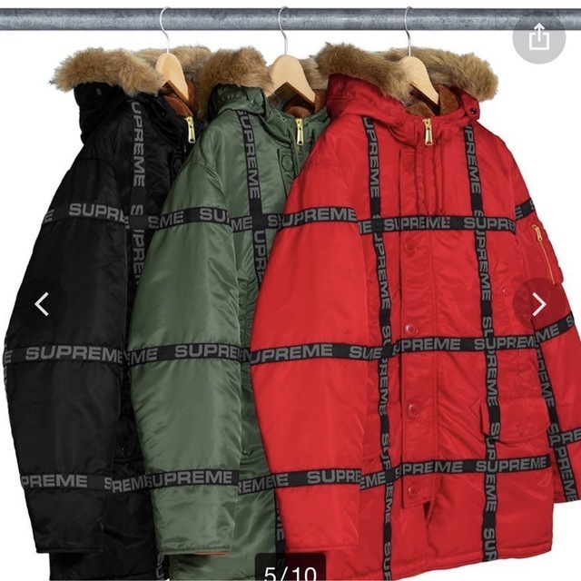 ☆仲里依紗着用モデル☆FW18 N-3Bパーカー Logo Tape N-3B Parka