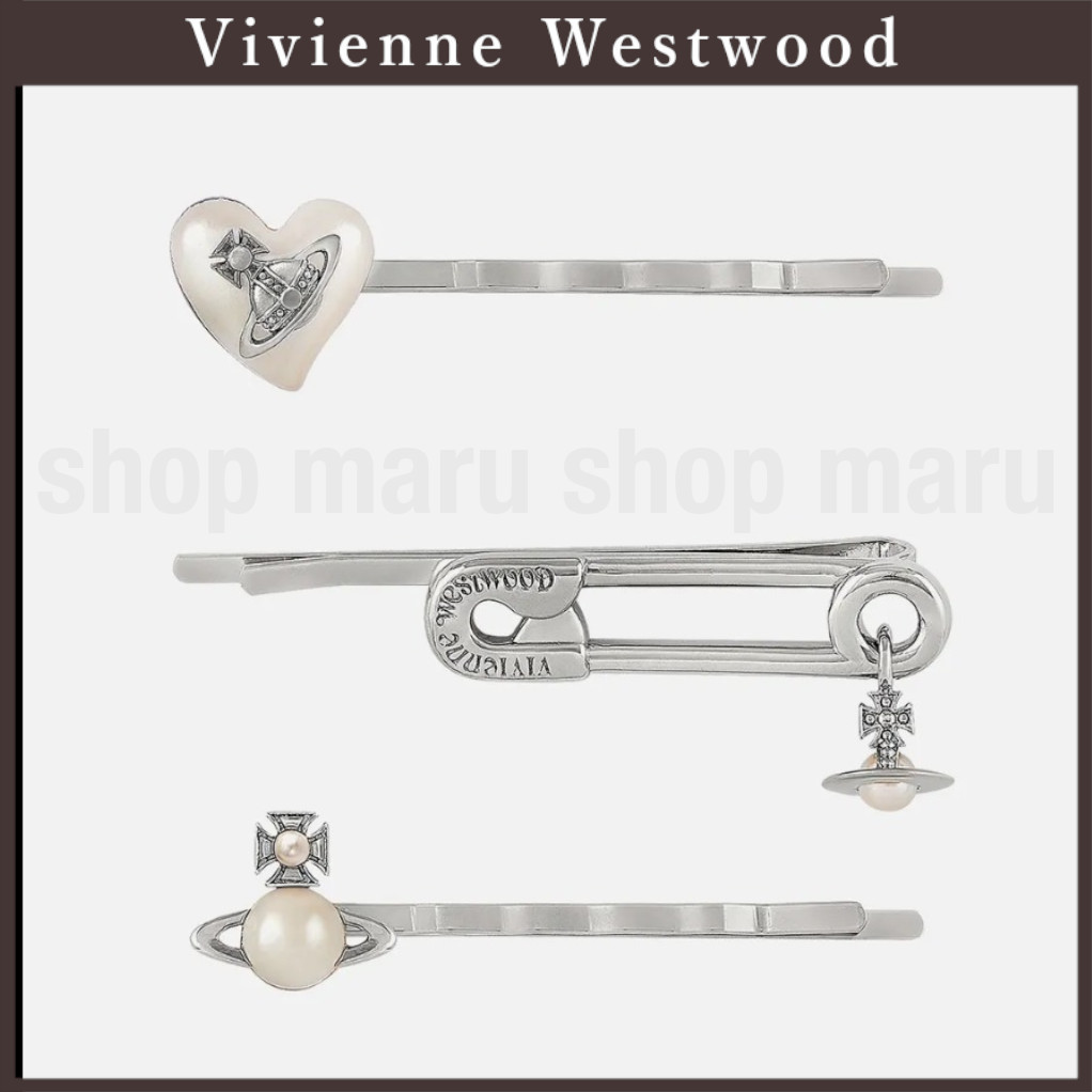 Vivienne Westwood◇オーブ ハート ヘアピン 3個セット (Vivienne