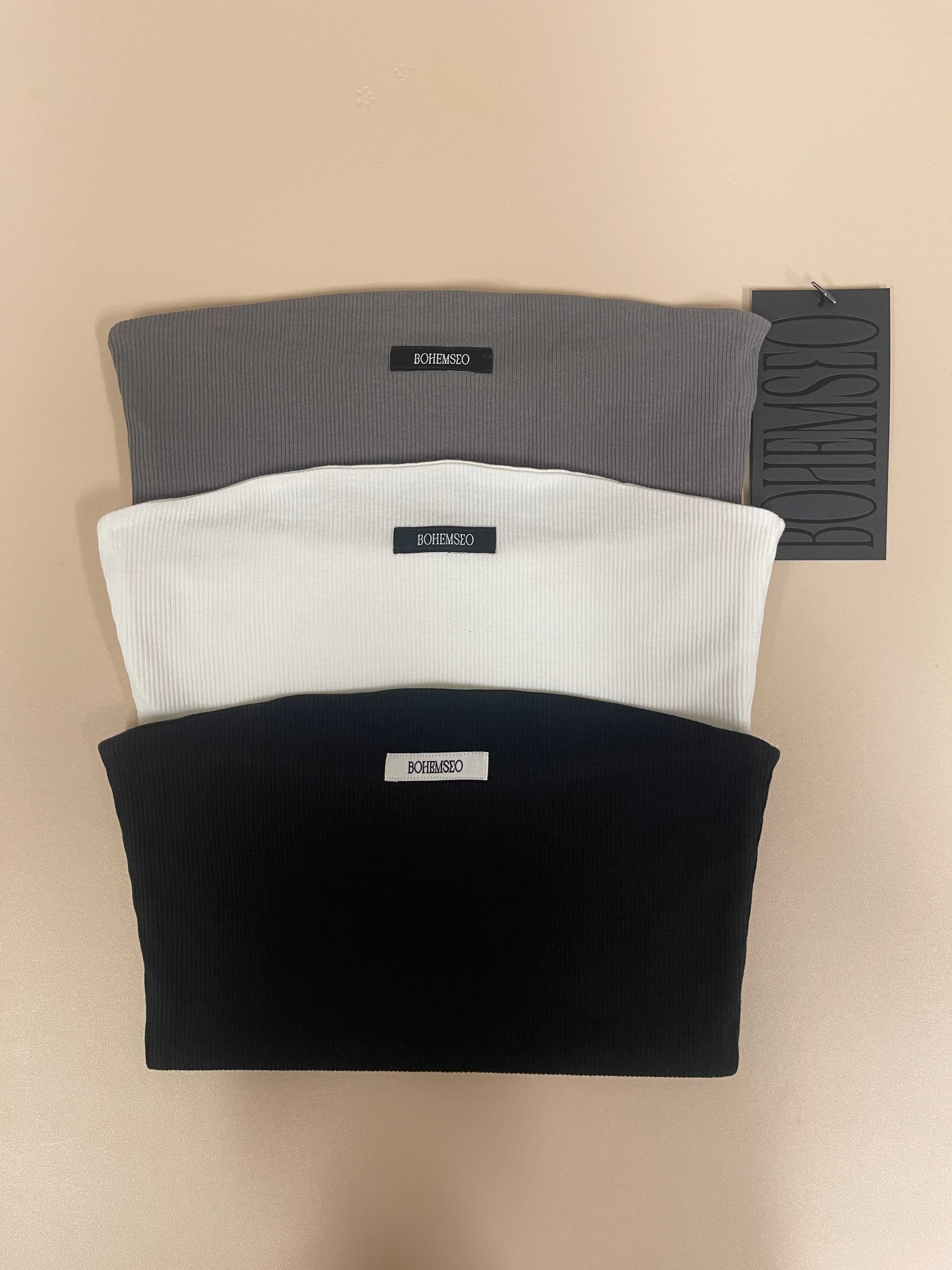 BOHEMIAN SEOUL】BOHEMSEO BASIC TUBE TOP チューブトップ (BOHEMSEO