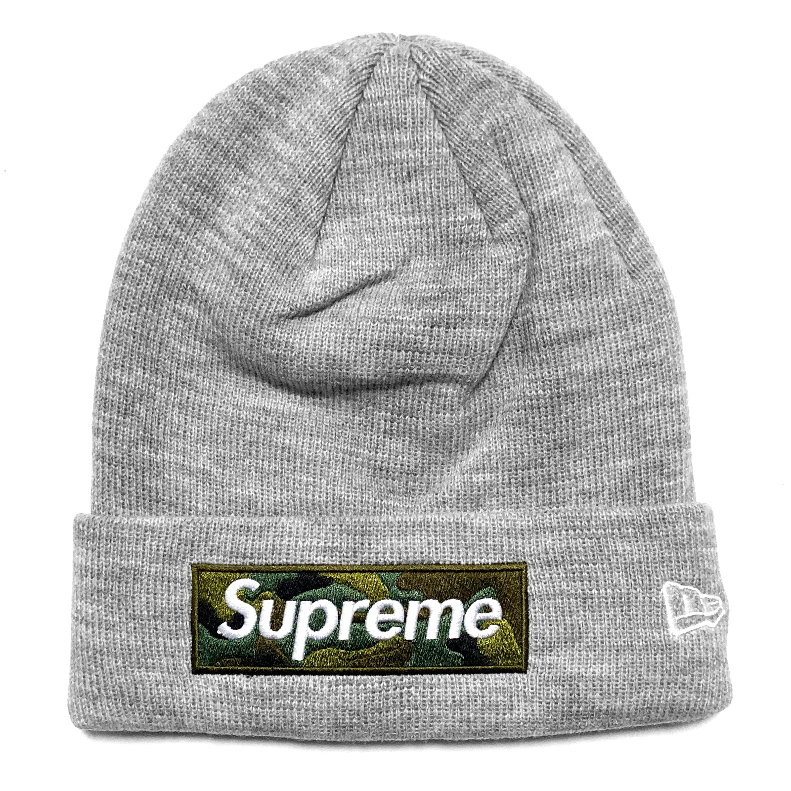Supreme】New Era Box Logo Beanie ヘザーグレー【se1202r】 (Supreme