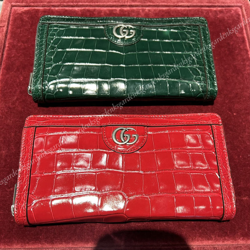 希少！限定！すぐ届く！GUCCI クロコダイルレザー ジップ 長財布