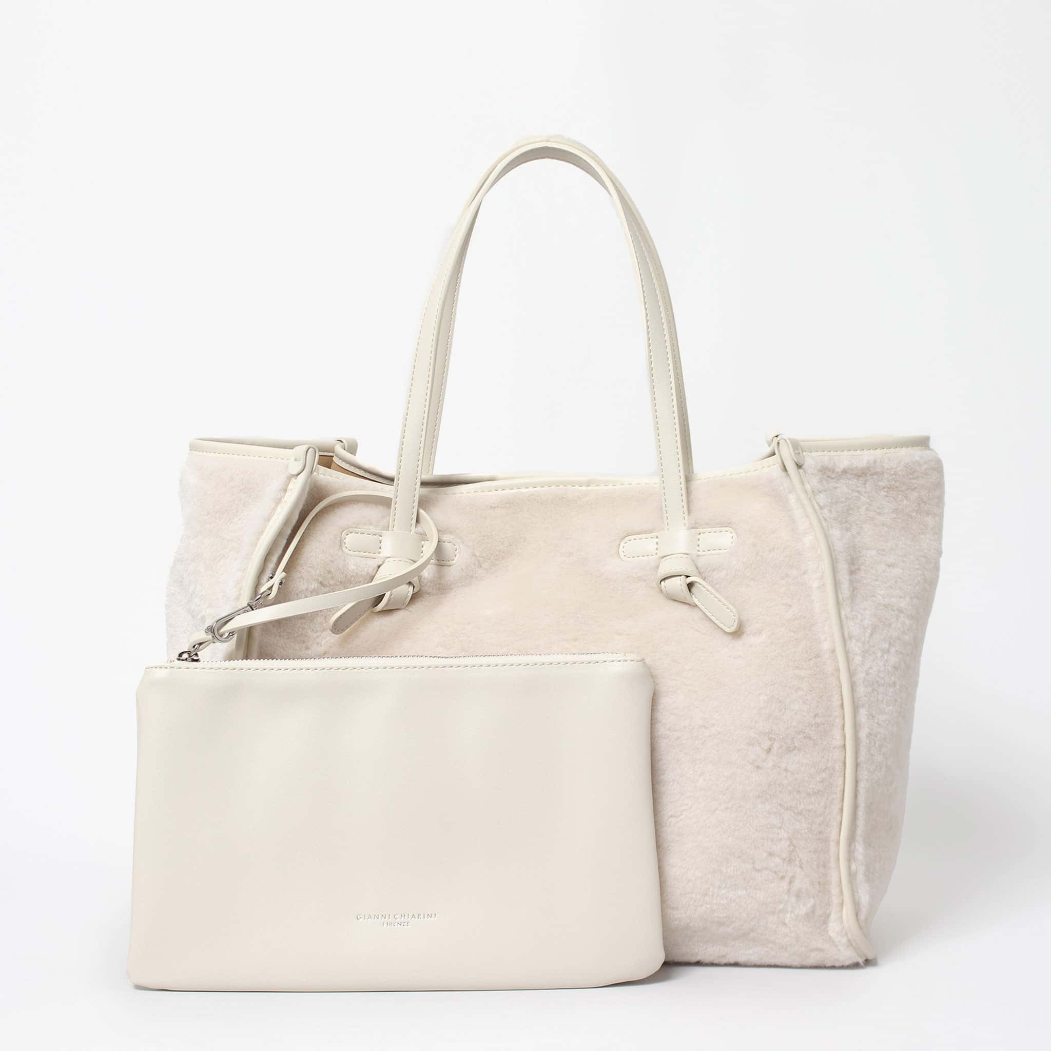 GIANNI CHIARINI トートバッグ MARCELLA TEDDY MEDIUM TOTE BAG
