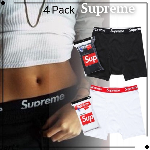 Supreme】× Hanes 4枚セット ボクサーパンツ (Supreme/ボクサーパンツ