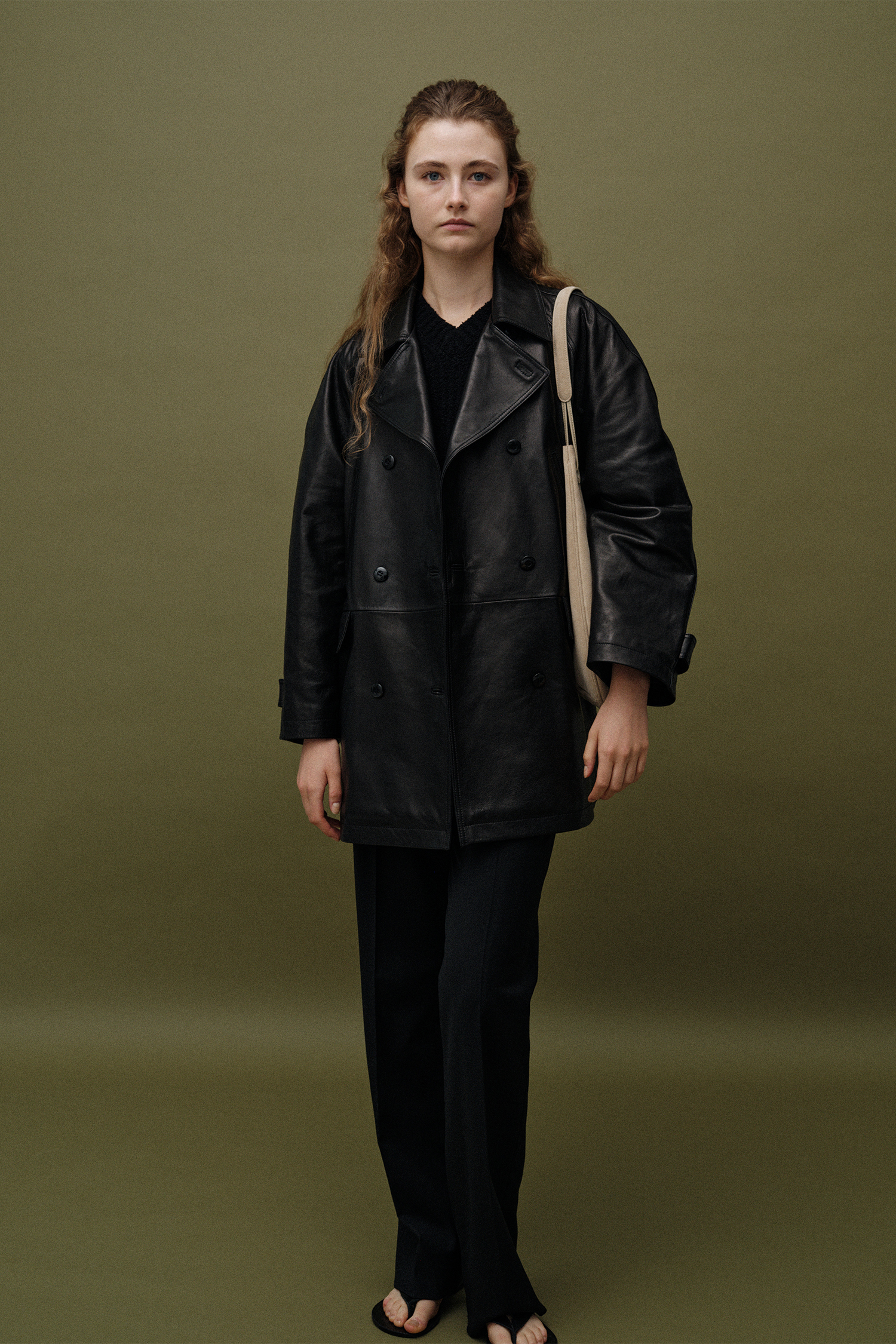 NOTHING WRITTEN] VEGETABLE LEATHER PEA コート☆新作・24AW