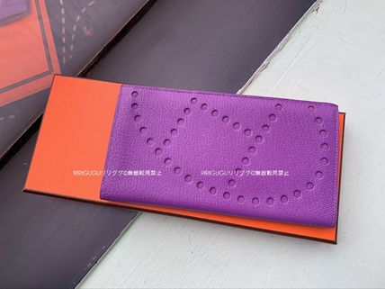 パープル（紫）系 HERMES(エルメス) 長財布(レディース) - ブランド