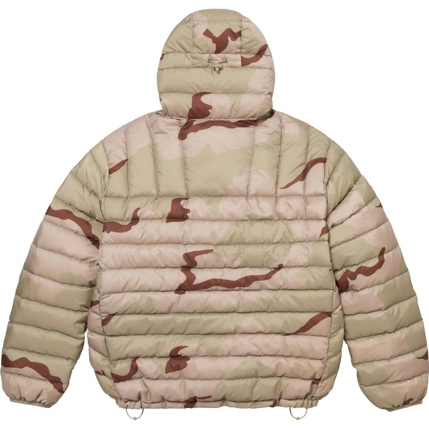 SUPREME】 MICRO DOWN HALF ZIP HOODED PULLOVER DESERT CAMO (Supreme