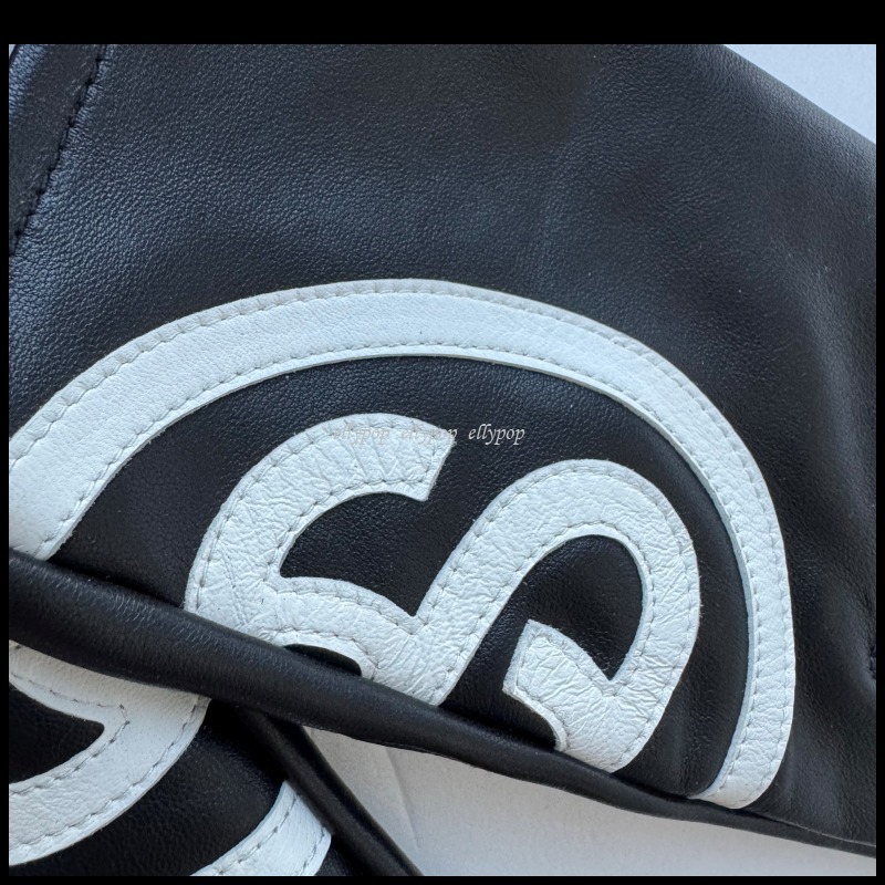 Stussy SS Link Leather Gloves Black ステューシー 手袋 (STUSSY/手袋