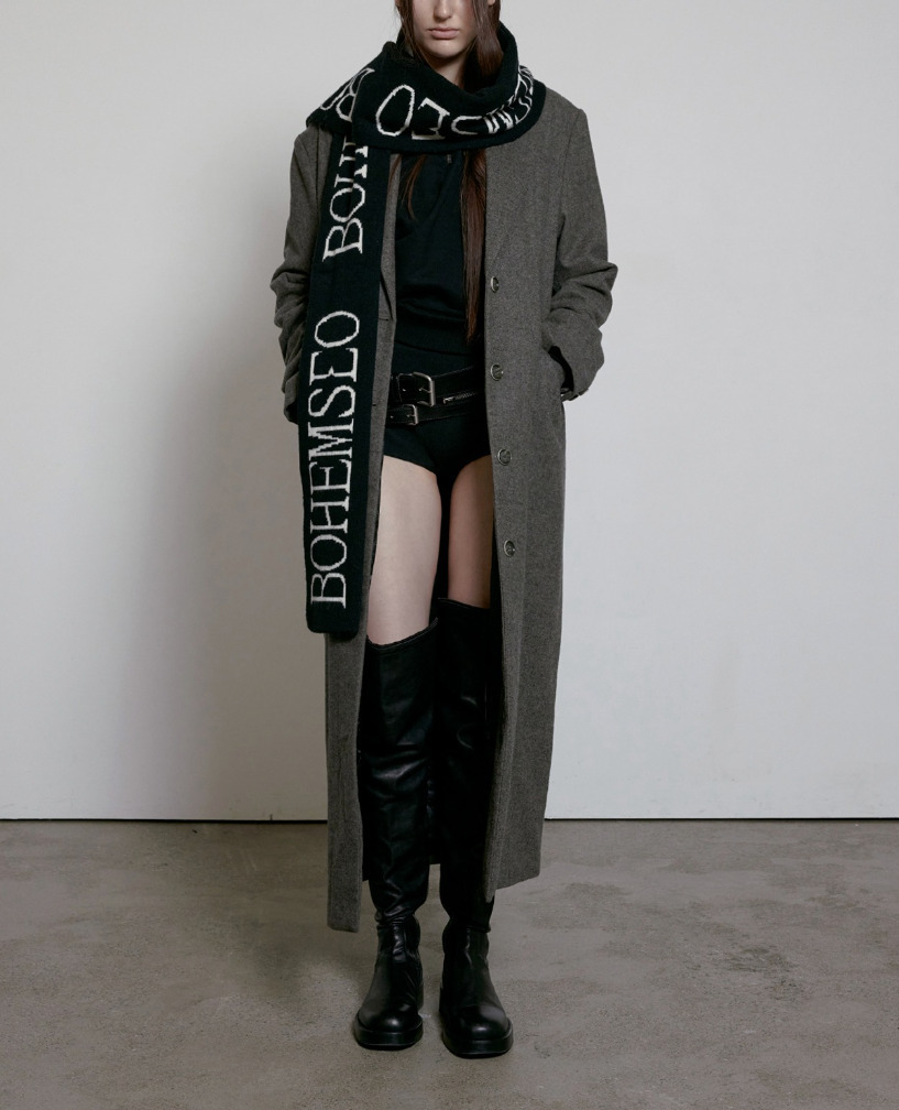 ☆人気☆【BOHEMIAN SEOUL】☆JACQUARD KNIT MUFFLE.R☆ (BOHEMSEO