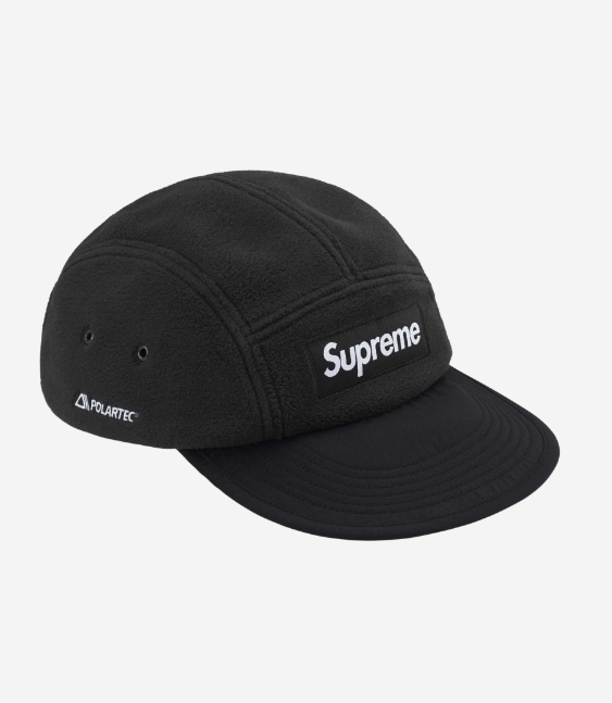 SUPREME】POLARTEC EARFLAP CAMP CAP BLACK 24FW (Supreme/キャップ
