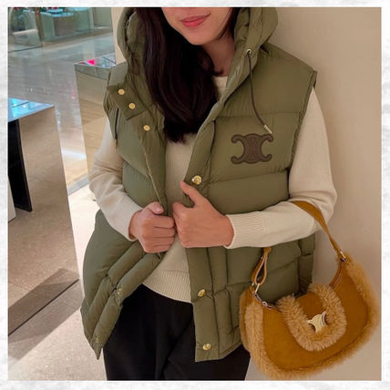 入手困難♪】Celine セリーヌ ダウンベスト カーキ ナイロン (CELINE