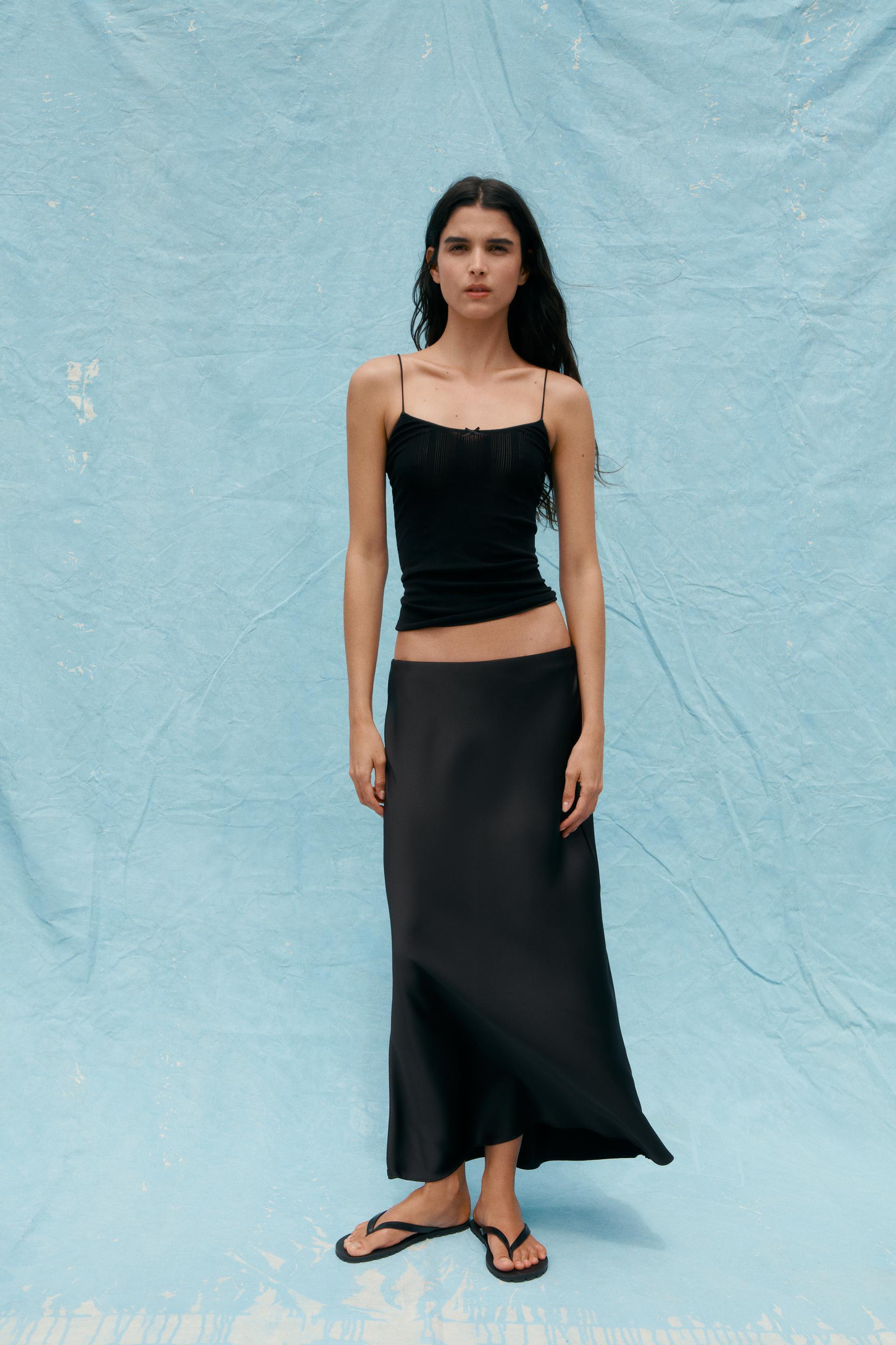 ZARA】サテン ミディスカート 8338/537/832 (ZARA/スカート) 116102205