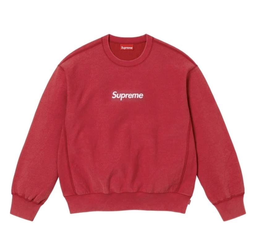 25SS】 Supreme Washed Box Logo Crewneck シュプリーム (Supreme