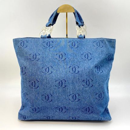 デニム CHANEL(シャネル) トートバッグ(レディース) - ブランド通販のBUYMA