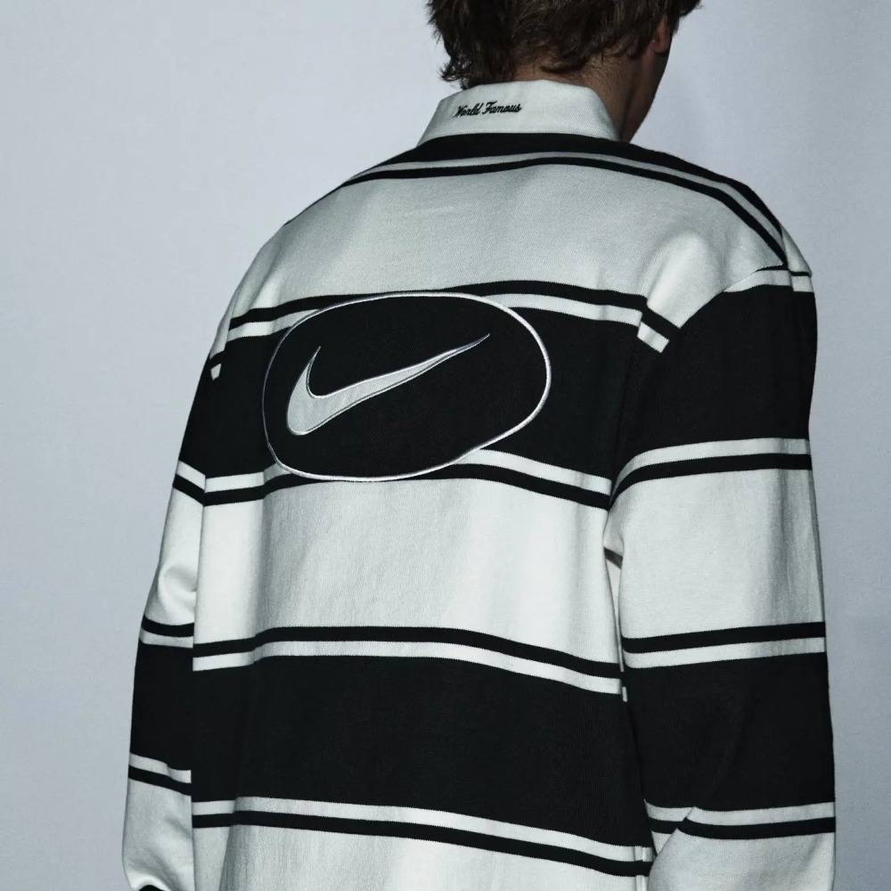 Supreme x Nike】Stripe Rugby☆Black☆25SS☆ (Supreme/Tシャツ