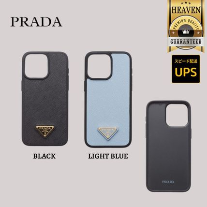 ブルー（青）系 PRADA(プラダ) iPhone・スマホケース(レディース