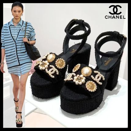 パール CHANEL(シャネル) サンダル・ミュール(レディース) - ブランド