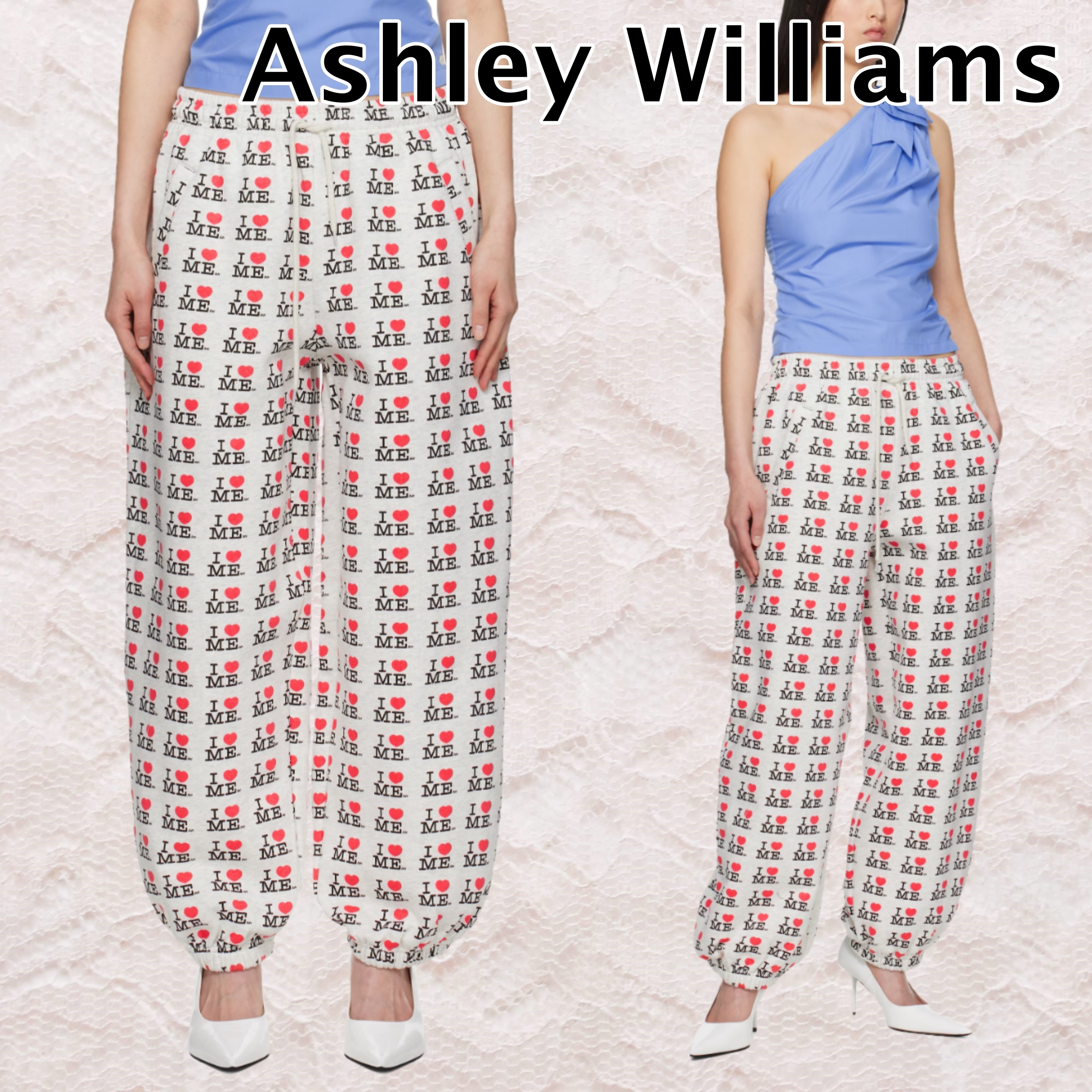 Ashley Williams】グレー 'I Heart Me' スウェットパンツ (Ashley