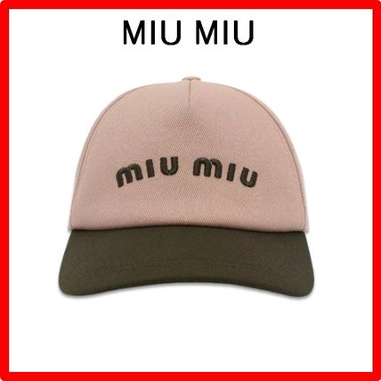 BASEBALL CAP ピンク系 MiuMiu(ミュウミュウ) - ブランド通販のBUYMA