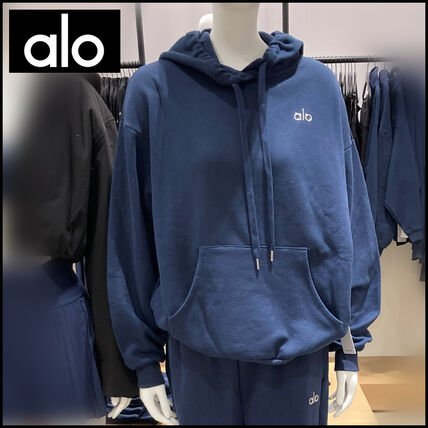 ネイビー（紺）系 ALO Yoga(アロー) パーカー・フーディ(レディース