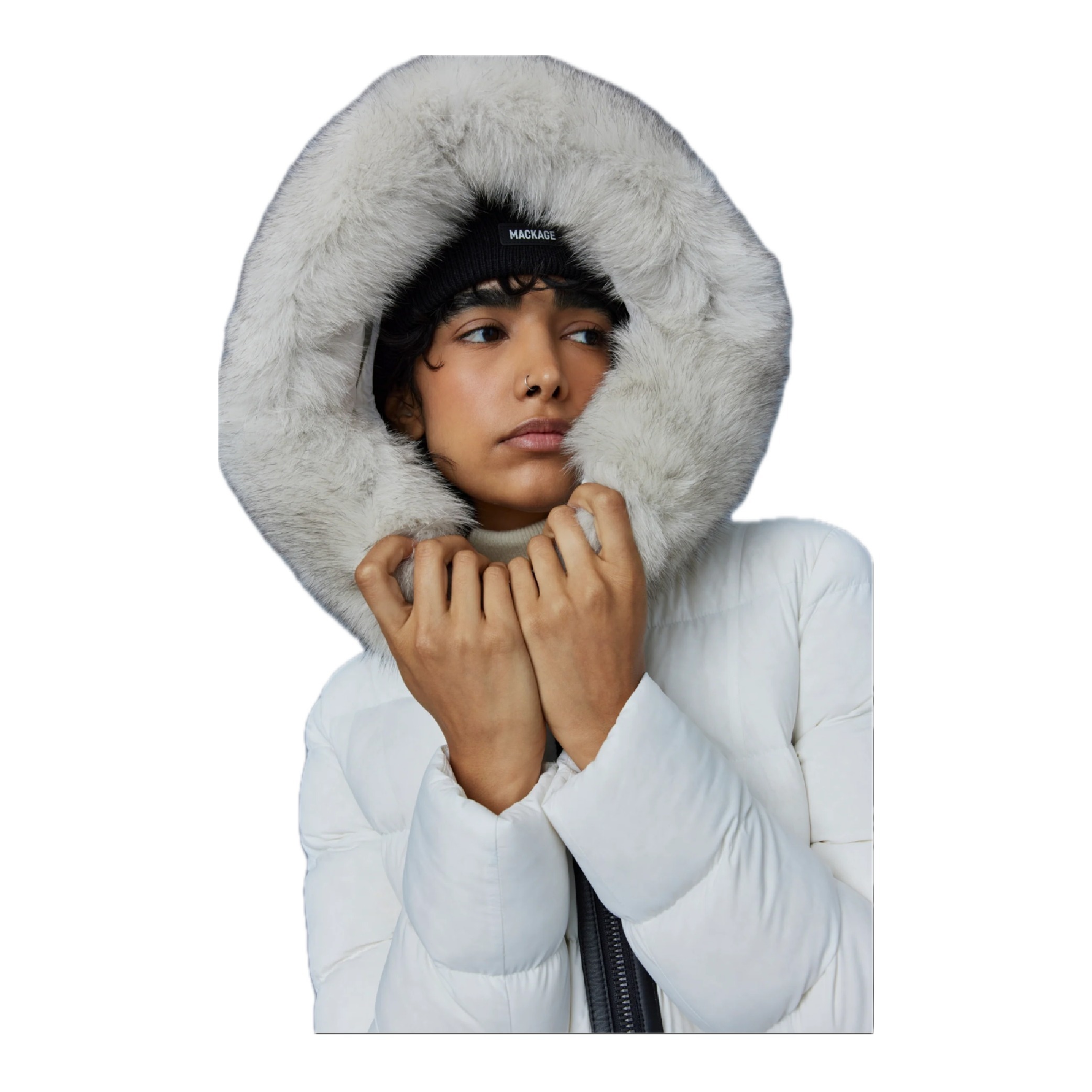 めりるか！MACKAGE CALLA-BX オフホワイト ダウンマッ CALLA-BX