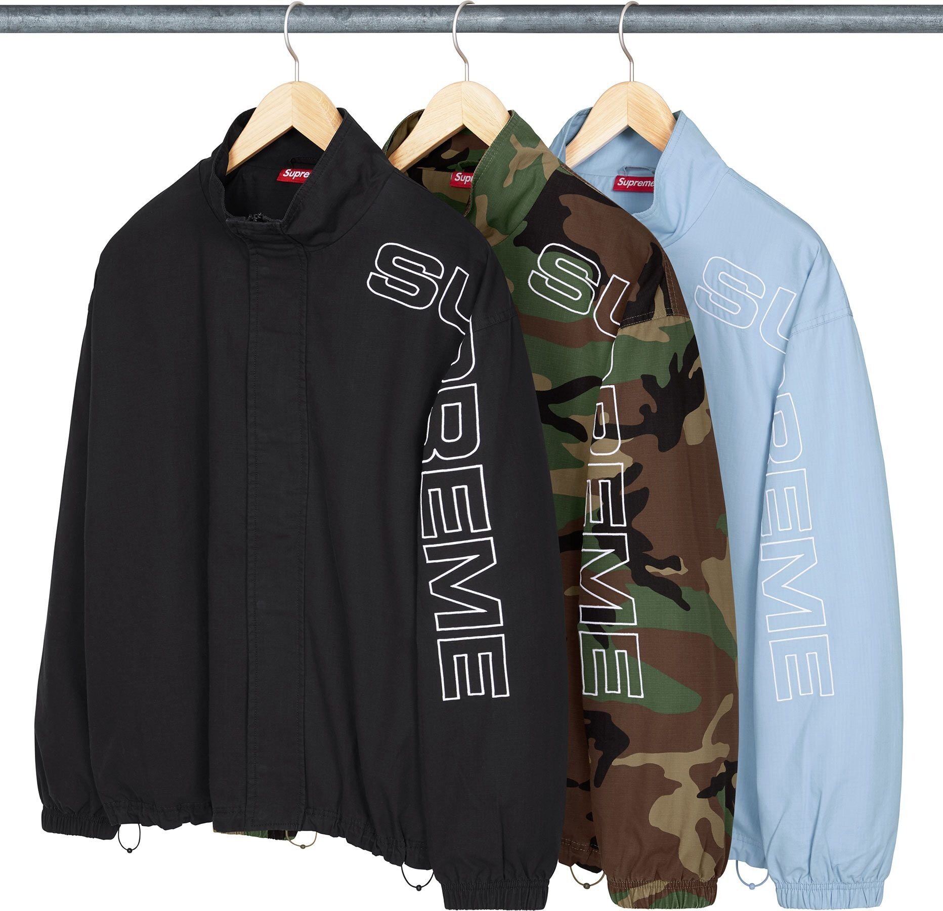Supreme Spellout Embroidered Ripstop Track Jacketジャケット