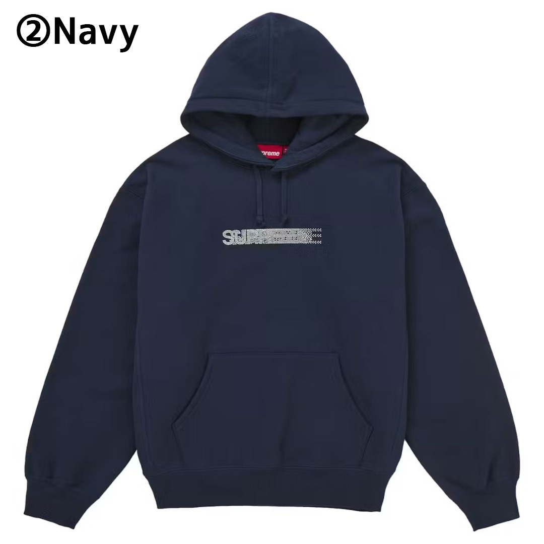 Supreme☆スワロフスキー モーションロゴ スウェットパーカー (Supreme