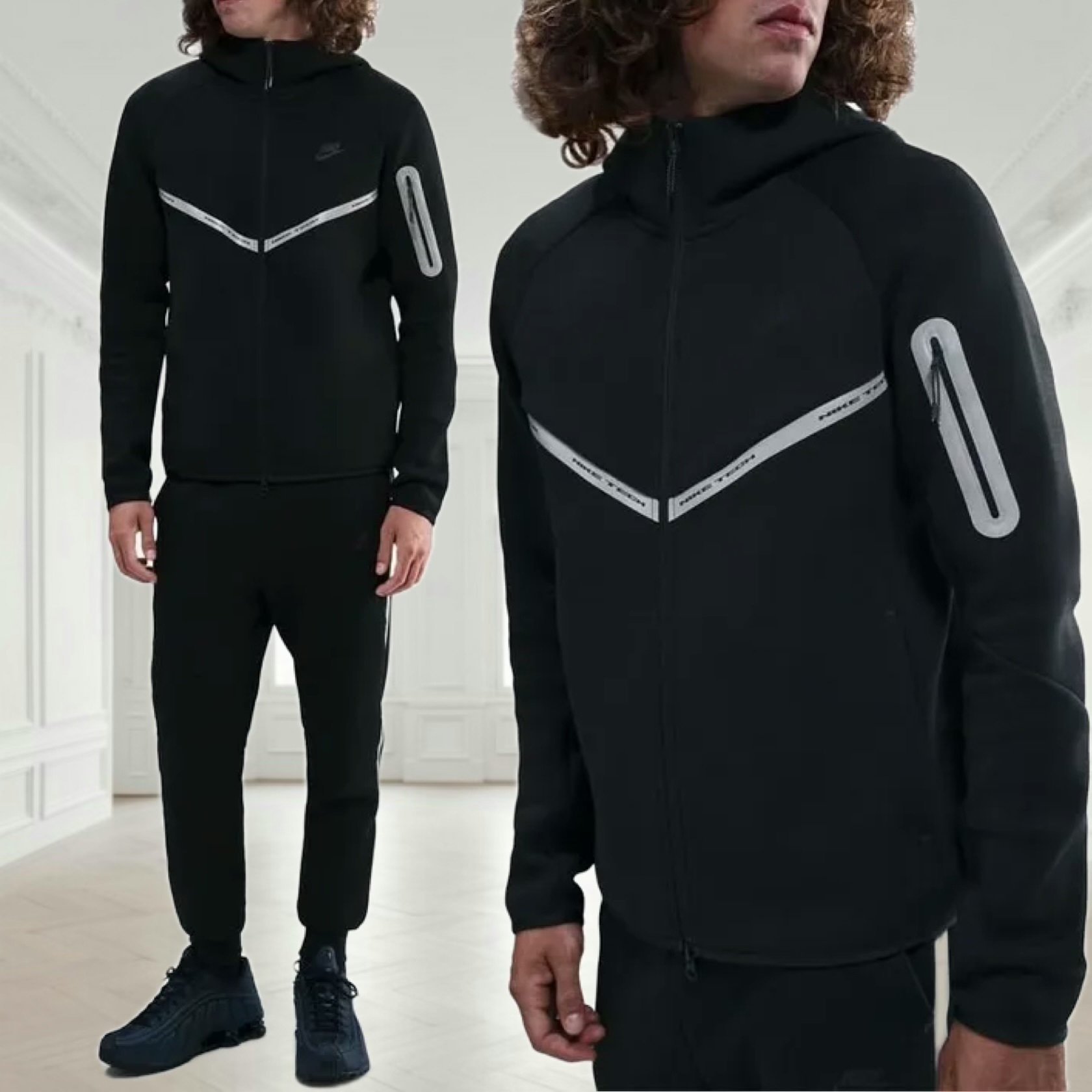 Nike テックフリース リフレクティブ 反射素材 フーディー (Nike