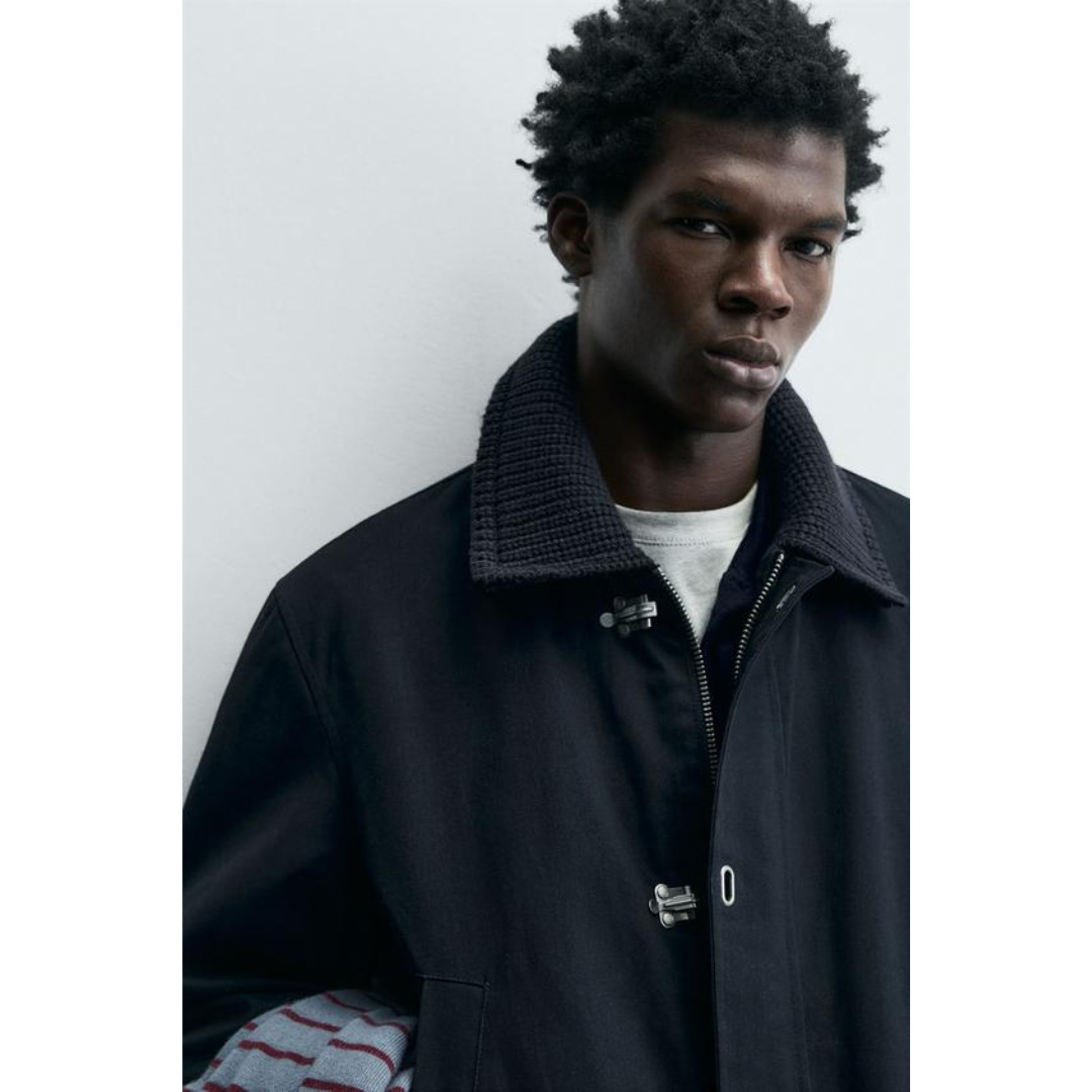 ZARA］トグルボタン コントラストカラージャケット (ZARA/デニム
