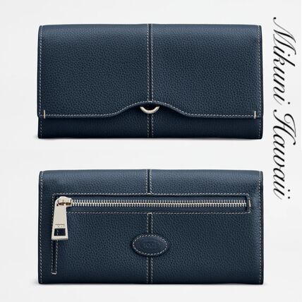 ネイビー（紺）系 TOD'S(トッズ) 長財布(レディース) - ブランド通販の