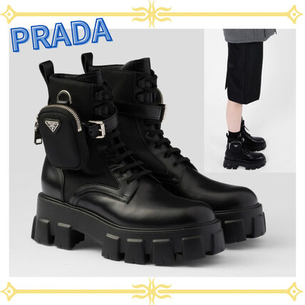 ポーチ PRADA Monolith(プラダ モノリス) ブーツ(レディース