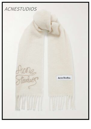 ホワイト（白）系 Acne Studios(アクネストゥディオス) マフラー