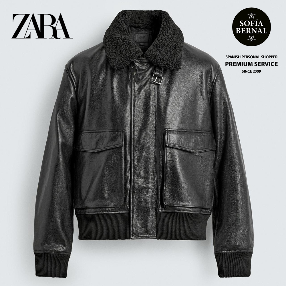 ZARA レザー切り替えカラージャケット (ZARA/ジャケットその他) 5479