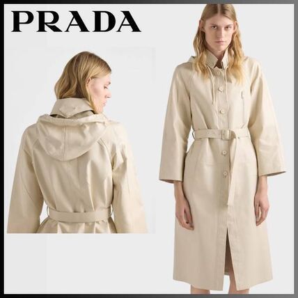 ベージュ系 PRADA(プラダ) コート(レディース) - ブランド通販のBUYMA