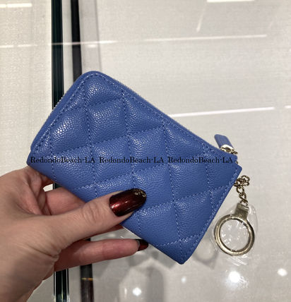 希少エレガントブルー】☆CHANEL☆キーケース☆キャビアスキン (CHANEL