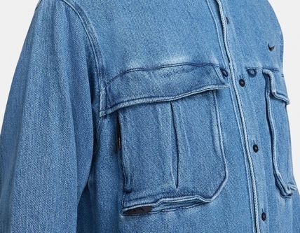 Nike x Drake Nocta】 Opal Lily Pad Denim Shirt French Blue (Nike