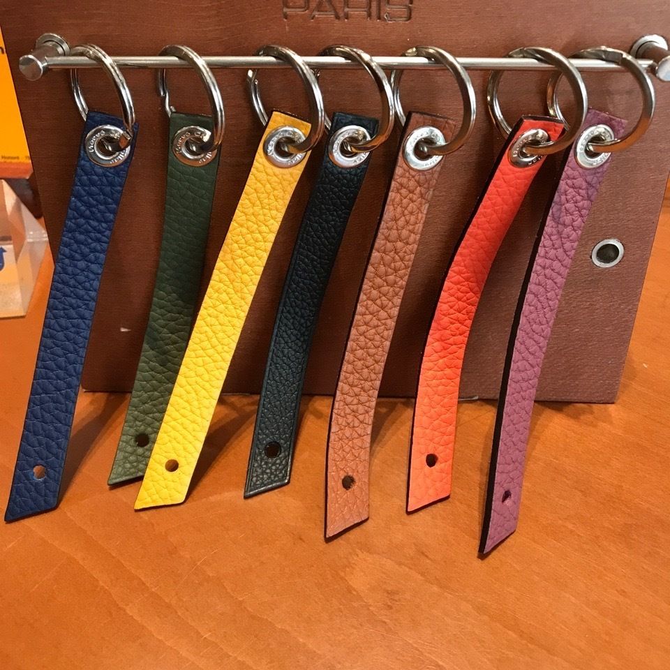 日本未入荷【Herve Chapelier】レザーキーリング (HERVE CHAPELIER