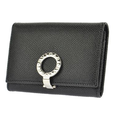 ブルガリ 名刺入れ カードケース グレインレザー ブラック (Bvlgari