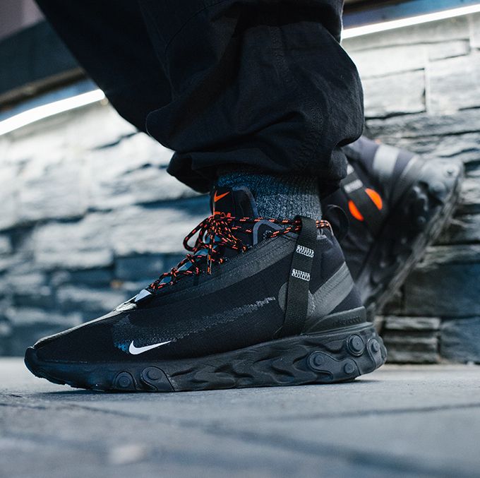 Nike React Runner Mid WR ISPA Black ナイキ リアクト ランナー (Nike