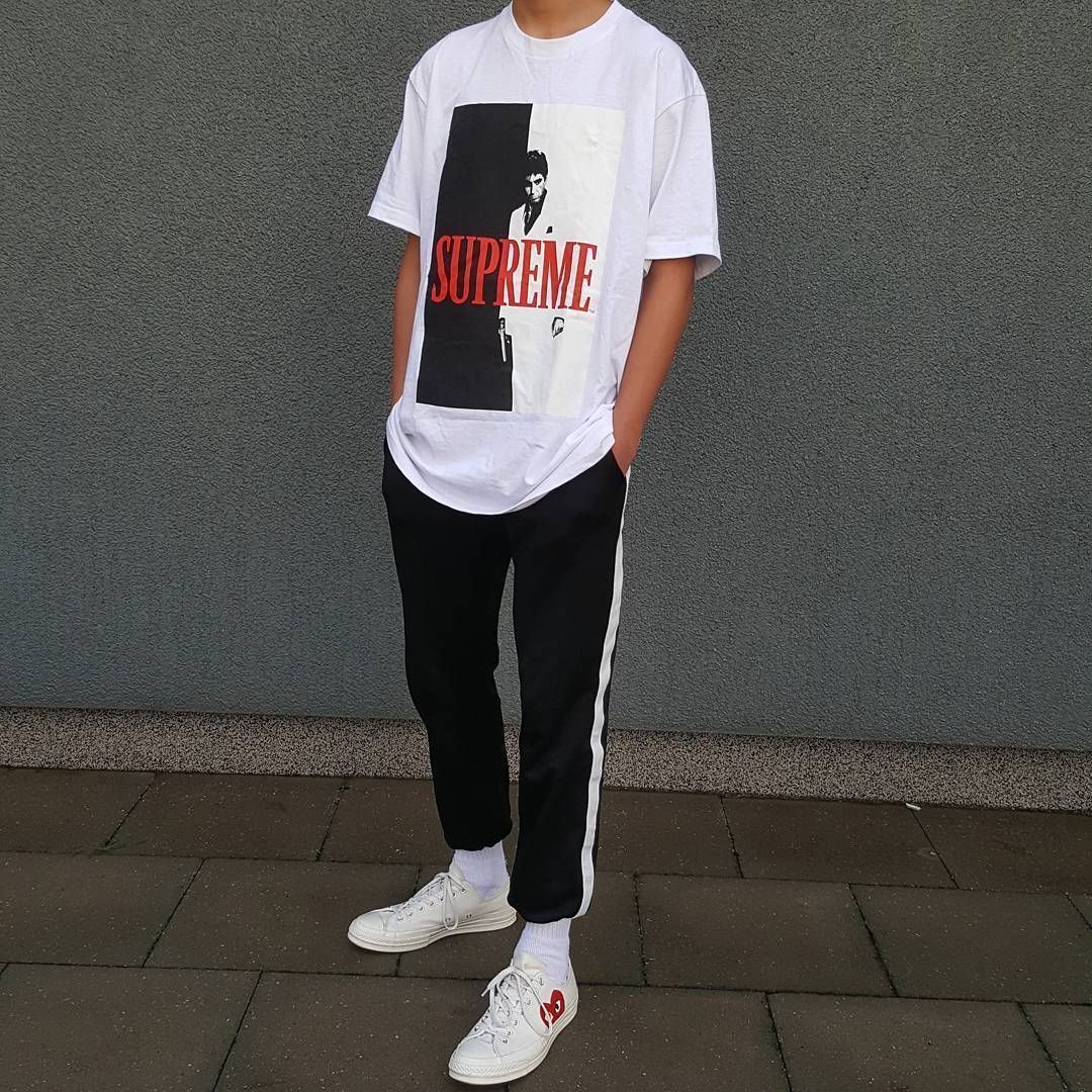 Supreme Scarface Split Tee White スカーフェイス Tシャツ 白