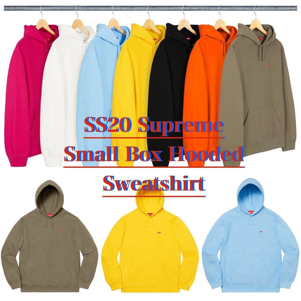 SS20 Supreme Small Box Hooded Sweatshirt - スモール ボックス