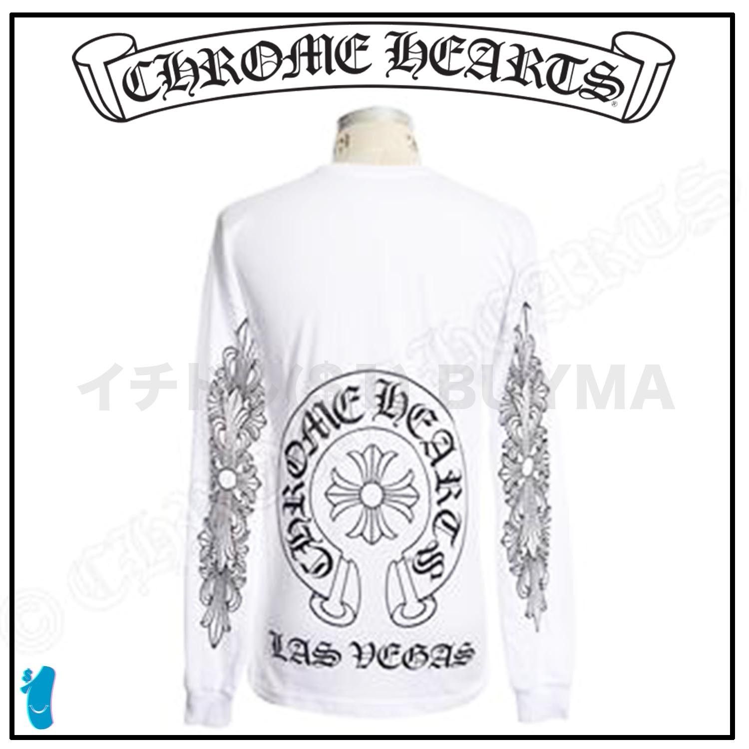 LV限定!! クロムハーツ ラスベガス CHプラス ロンT Tシャツ (CHROME