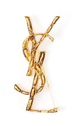 ◇SAINT LAURENT◇YSLオピウムクロコダイルブローチ◇正規品◇ (Saint