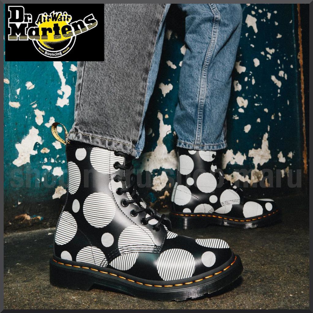 Dr. Martens◇1460 POLKA DOT◇ポルカドット柄 水玉レザーブーツ (Dr