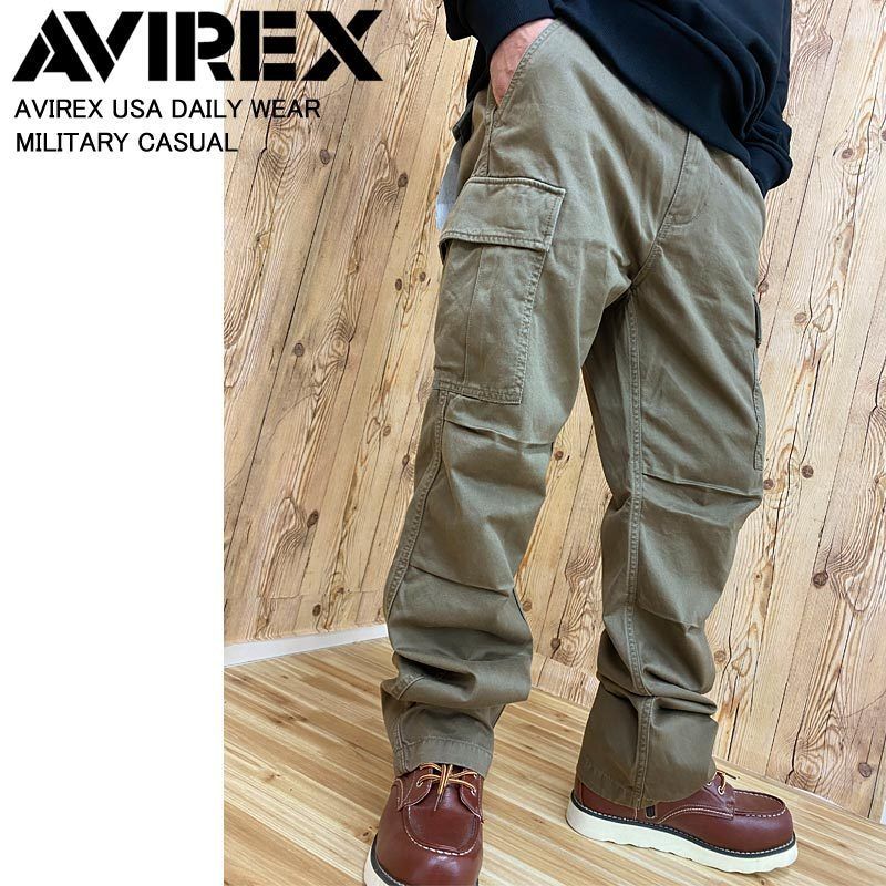 AVIREX アビレックス 迷彩 カモフラ ファティーグパンツ カーゴ