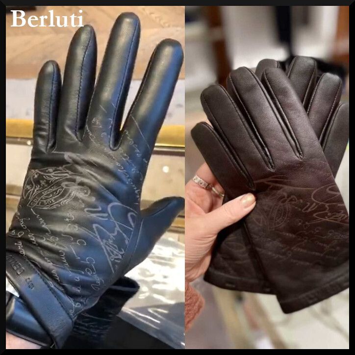 BERLUTI】21aw 直営店 スクリット レザー グローブ 手袋 (Berluti/手袋