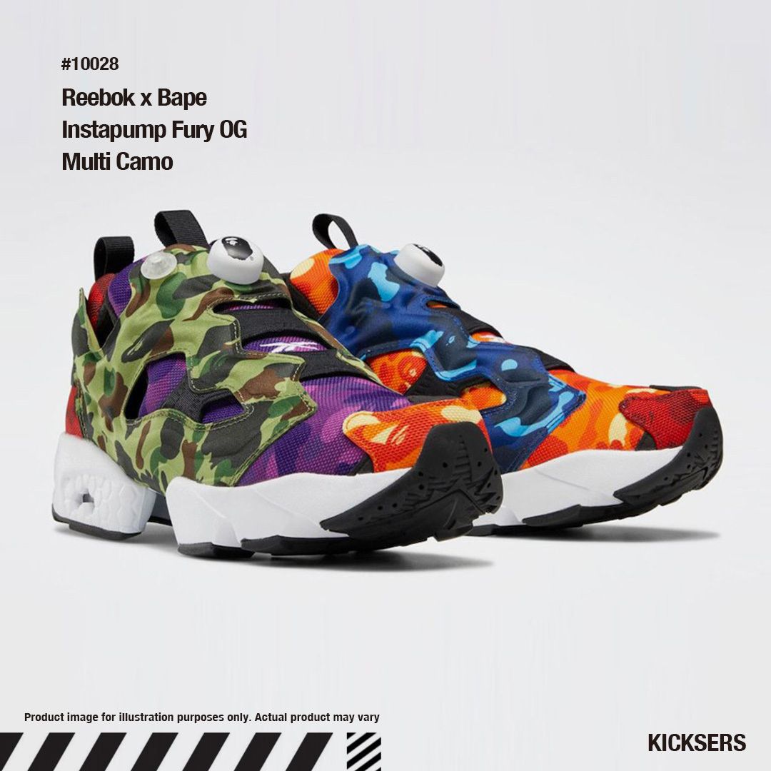 ベイプ ポンプフューリーReebok x Bape Instapump Fury Camo (Reebok