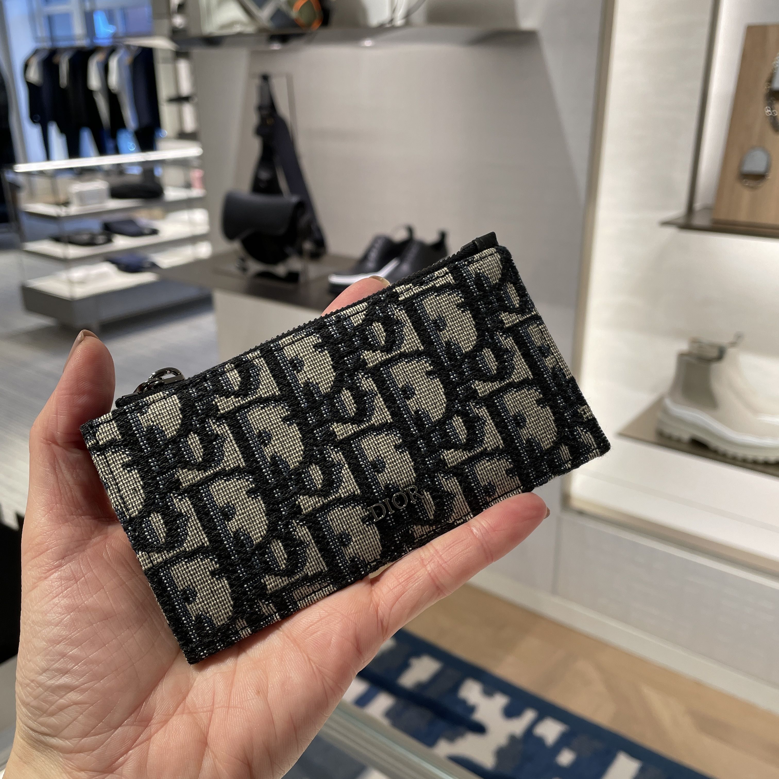 DIOR ディオール オブリーク ファスナー付き カードケース (Dior